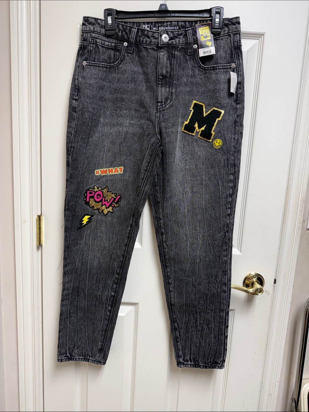 High-Rise Mom Jean Embellished